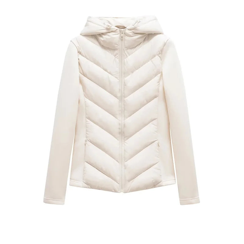Ferlora™ | Elise Contrast Hooded Puffer