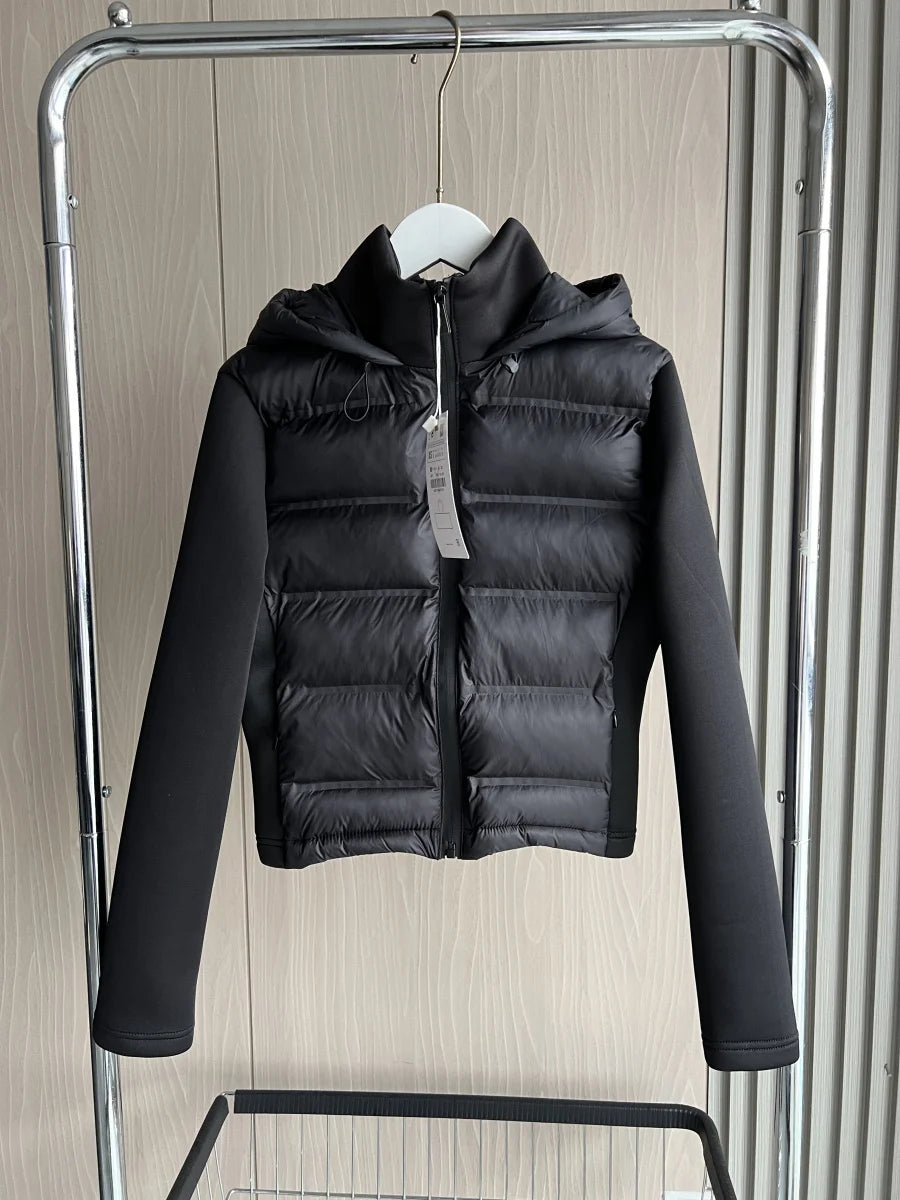 Ferlora™ | Lina Lightweight Hooded Zip Puffer