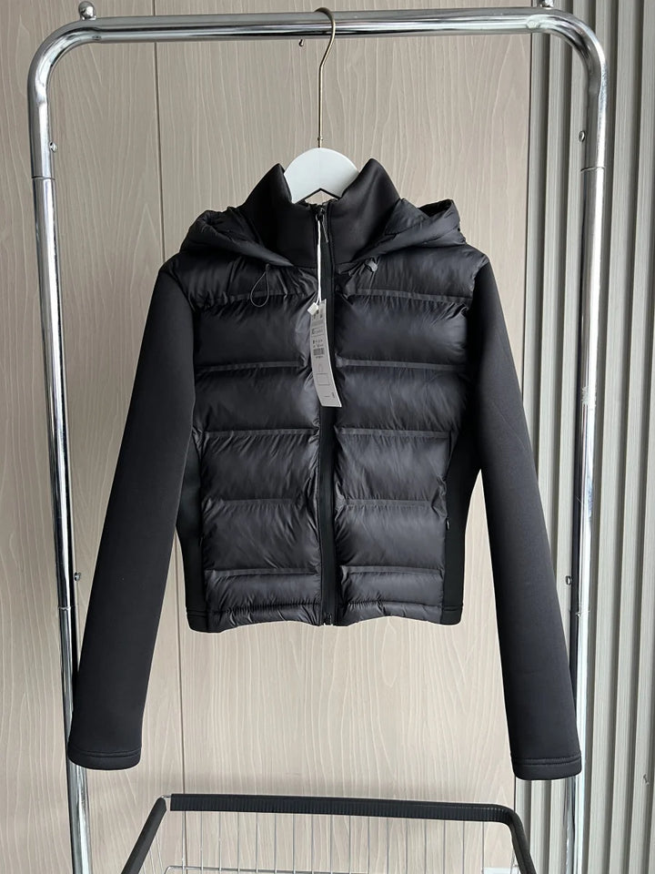 Ferlora™ | Lina Lightweight Hooded Zip Puffer