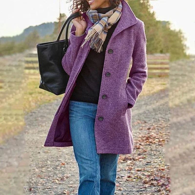 Ferlora™ |Cozy Mid-Length Everyday Coat