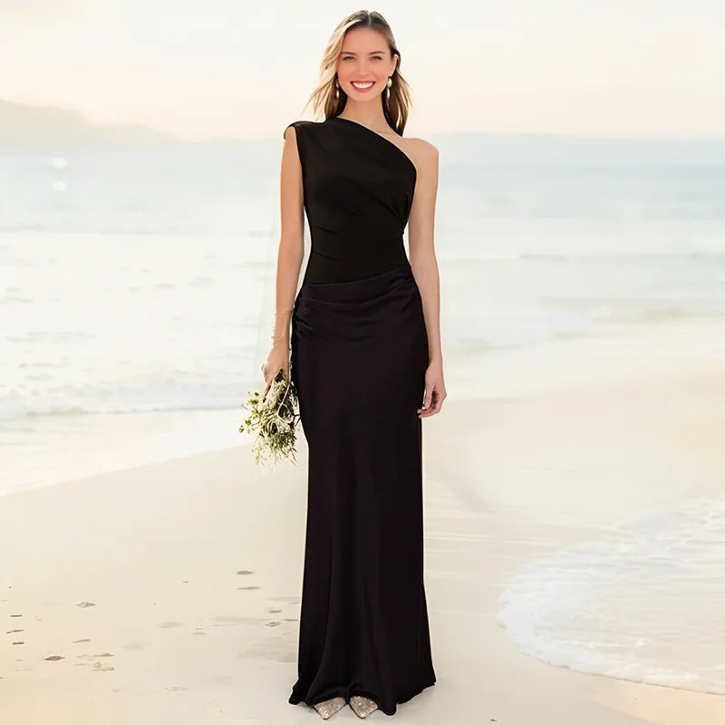 Brooklynn™ – One-Shoulder Dress for Timeless Elegance
