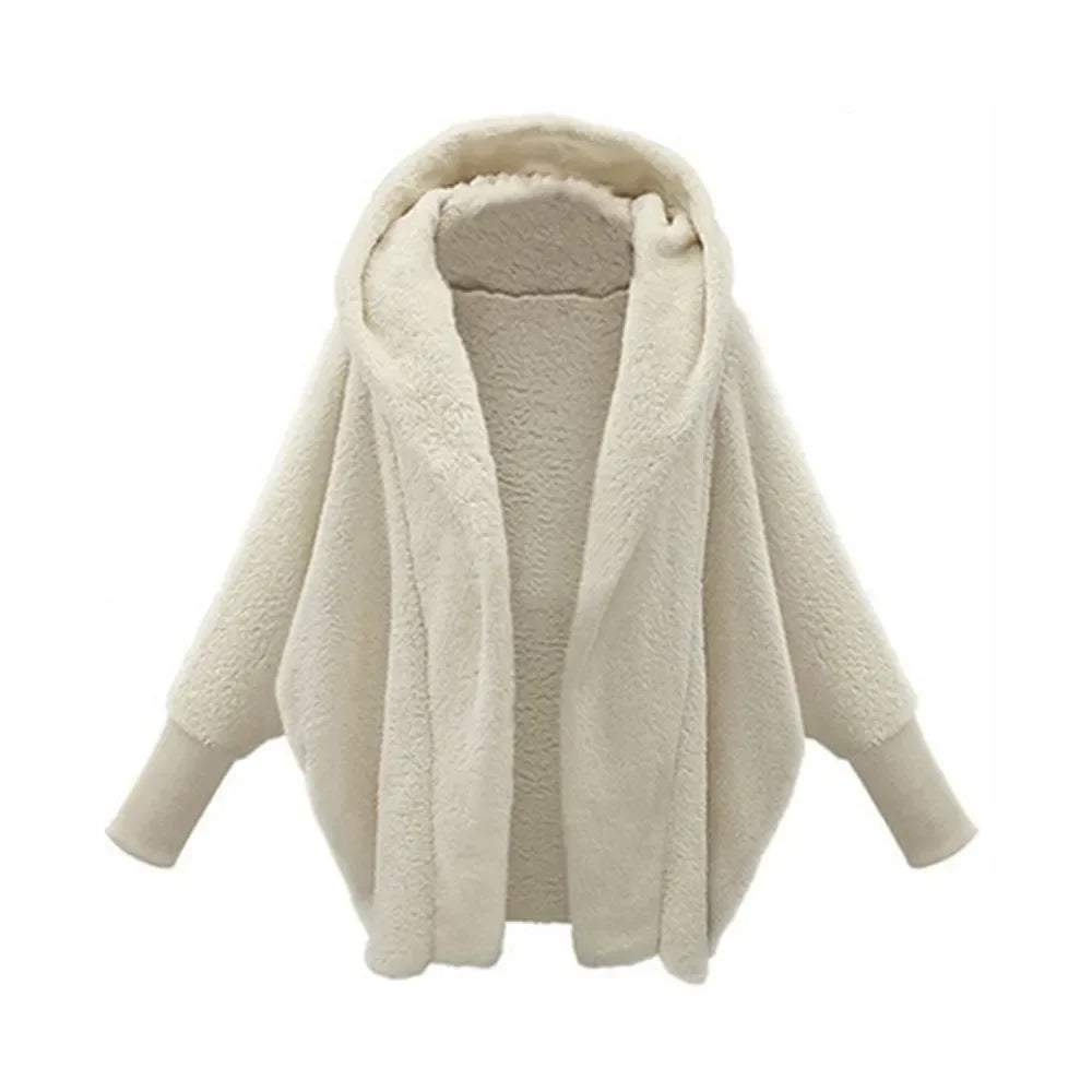 Ferlora™ | Amara Plush Hooded Pullover Jacket