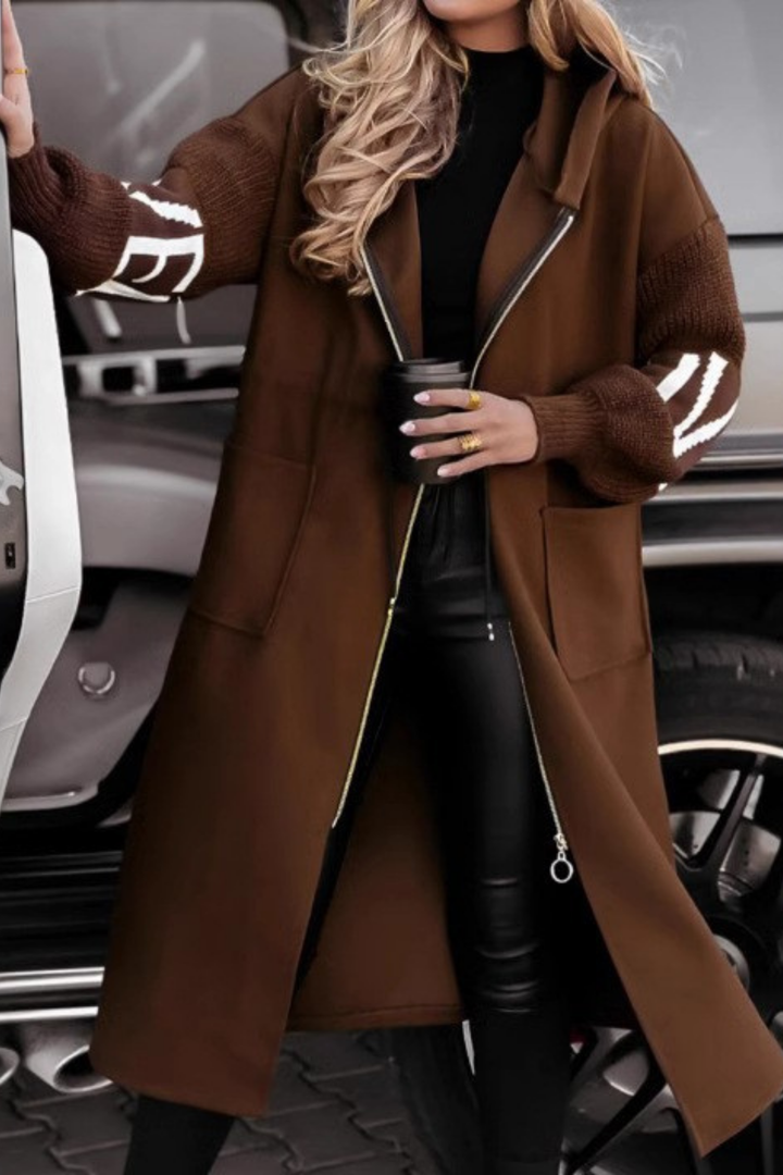 Ferlora™ | Hooded Coat for Effortless Modern Elegance