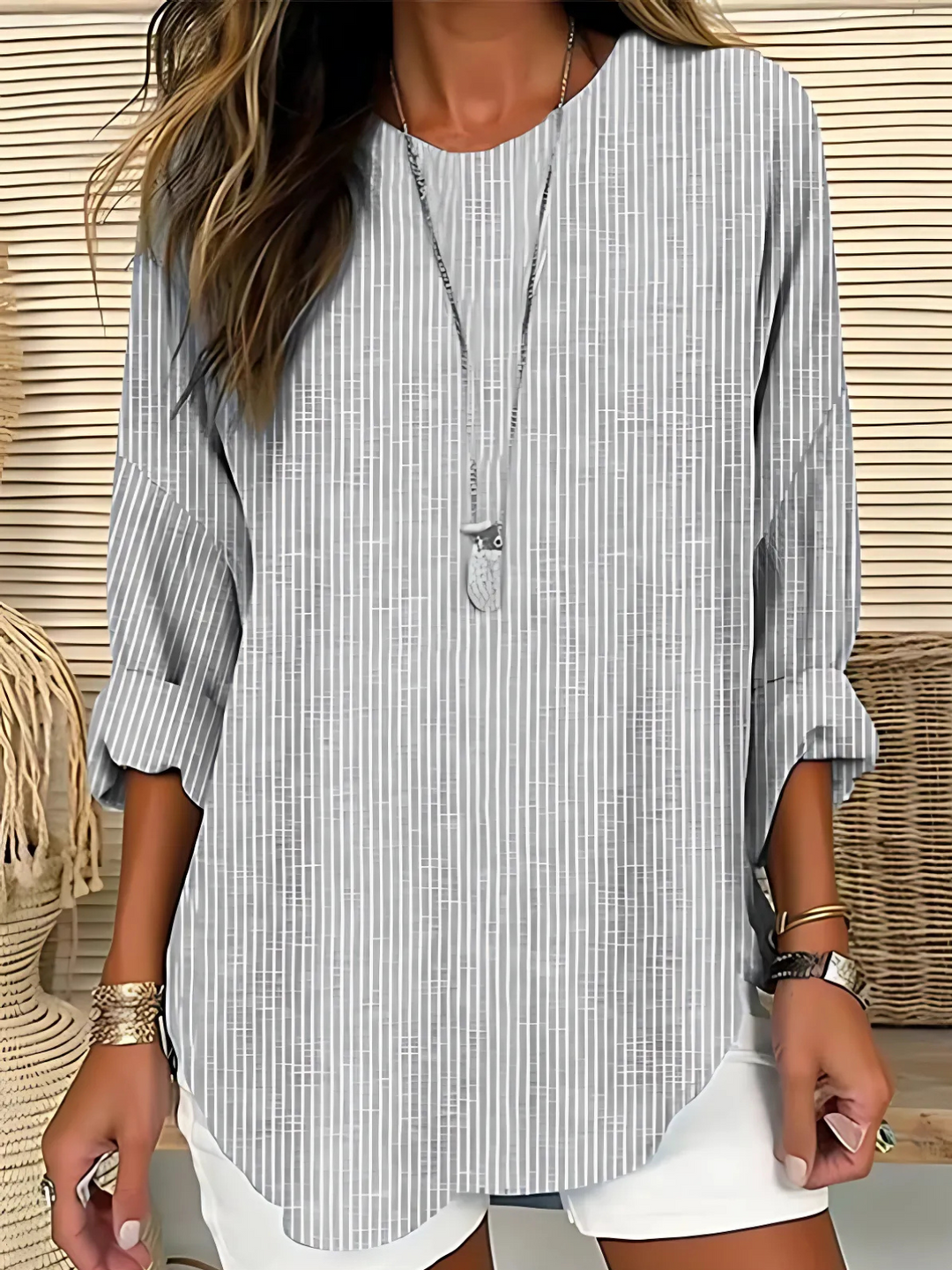 Ferlora™ | Trendy Striped Blouse