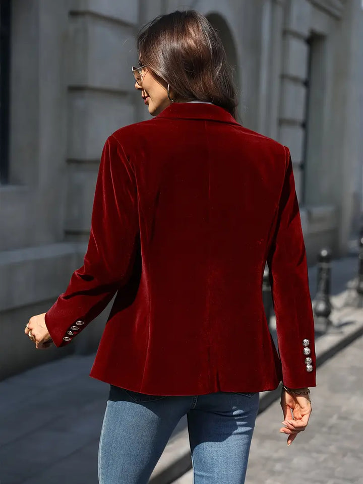 Ferlora™ | Elegant Velvet Blazer for Effortless Seasonal Sophistication