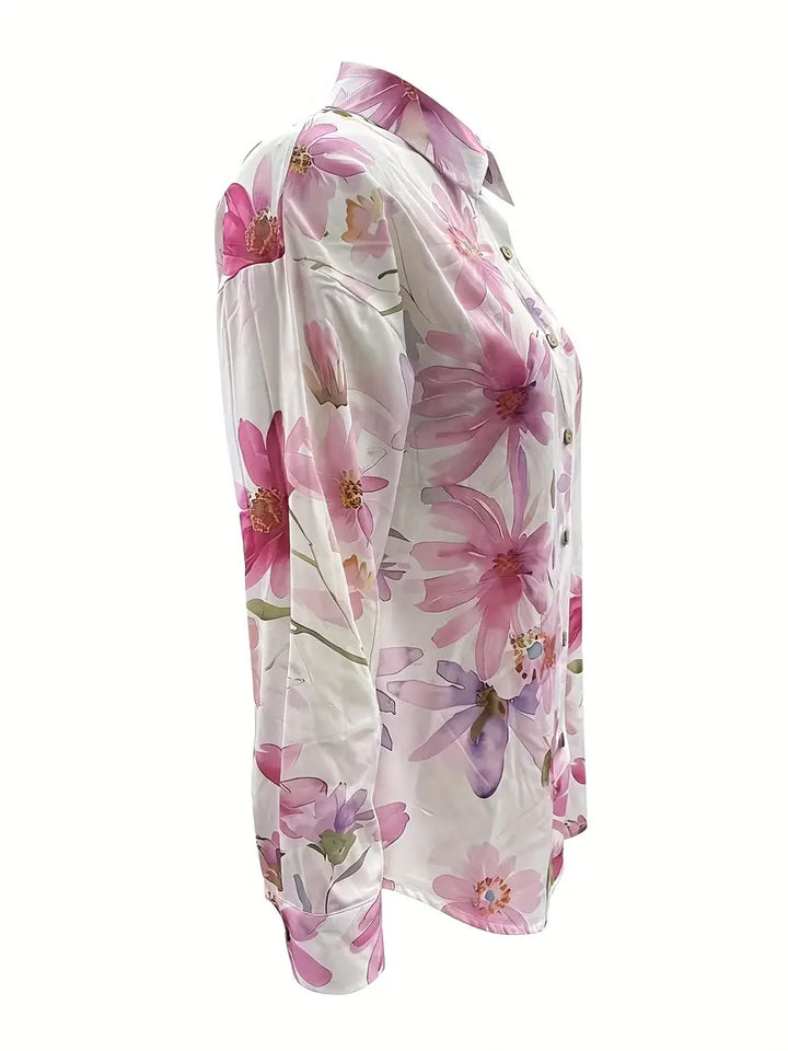 Ferlora™ | Elegant Floral Blouse