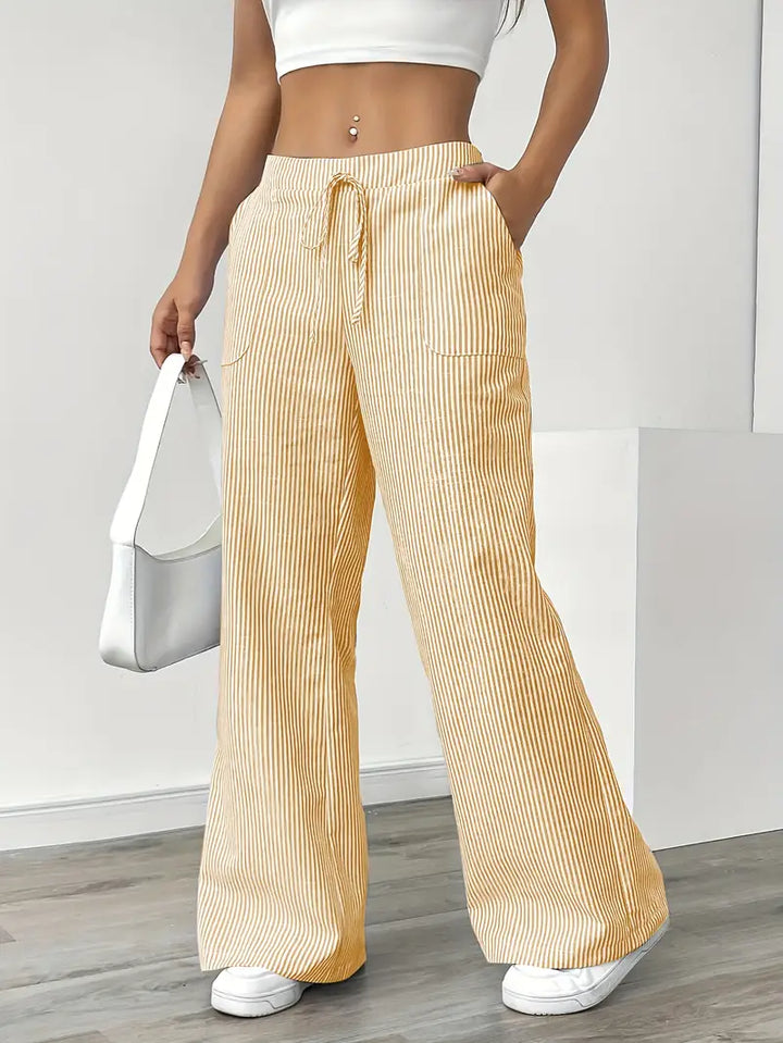 KARINA | STYLISH STRIPED PANTS - Ferlora