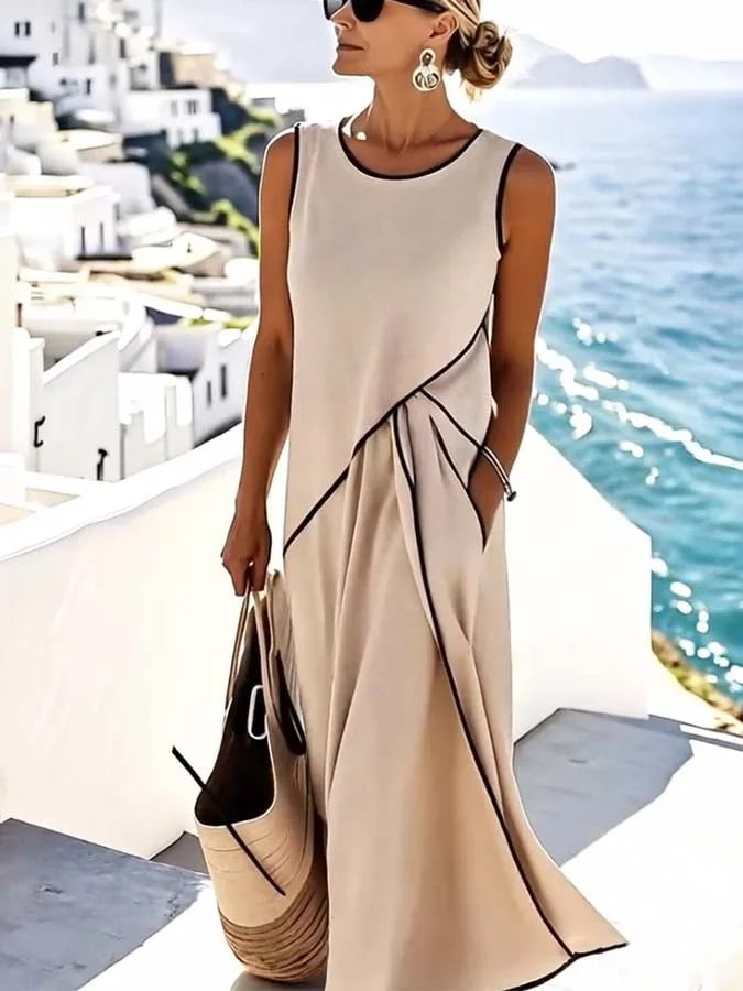 Ferlora™ | Effortless Sleeveless Flared Dress for Everyday Elegance