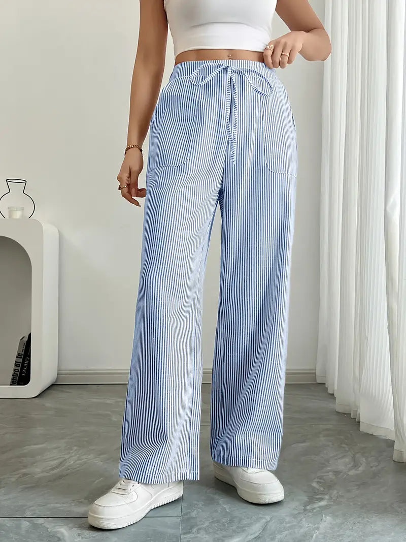 KARINA | STYLISH STRIPED PANTS - Ferlora