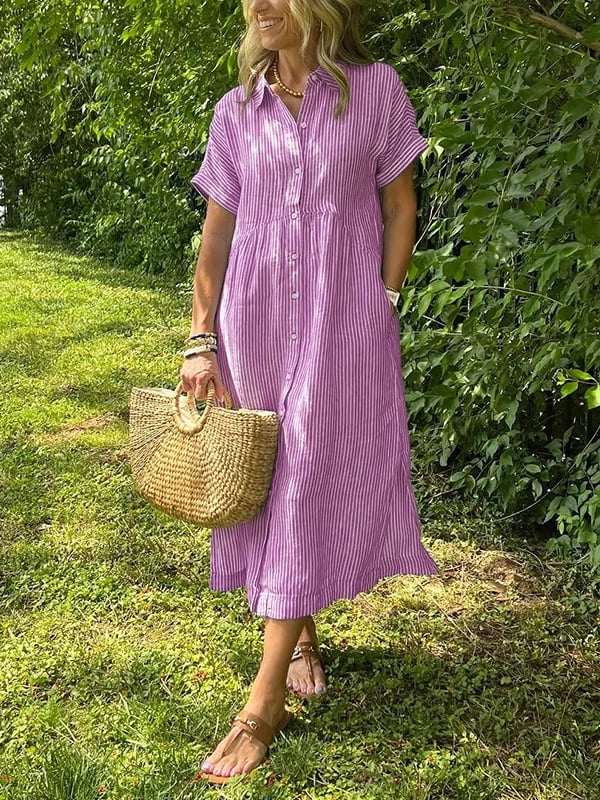 Ferlora™ | ELEGANT STRIPED DRESS