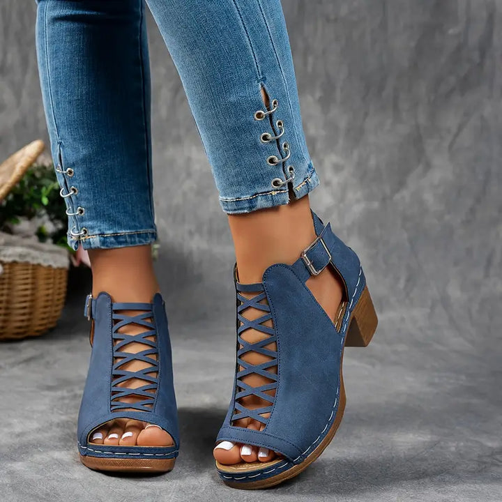 Aubrey™ - Elegant Wedge Sandals - Ferlora