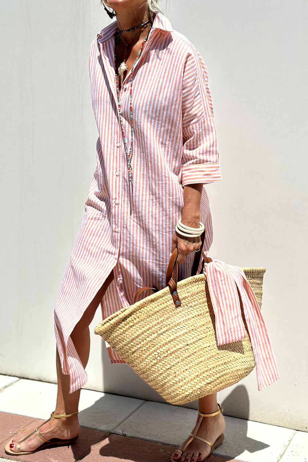 Lauren – Striped Everyday Shirt Dress