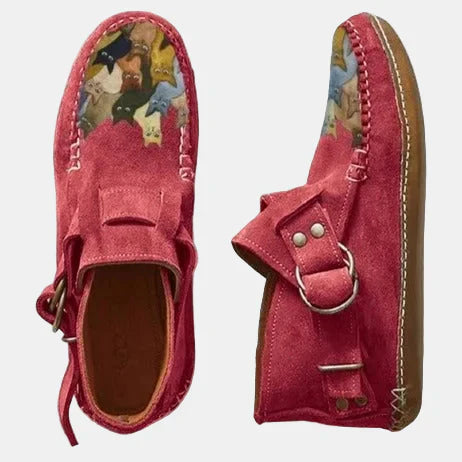 Nina™ - Casual Printed Ankle Boots