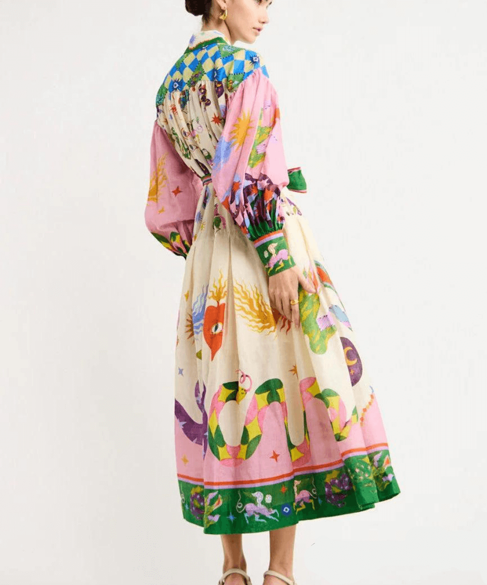 Dorthe™ | Chic Italian Maxi Dress - Ferlora