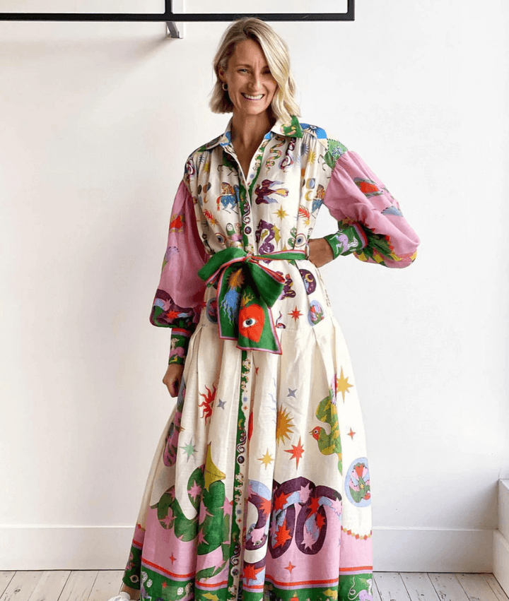 Dorthe™ | Chic Italian Maxi Dress - Ferlora