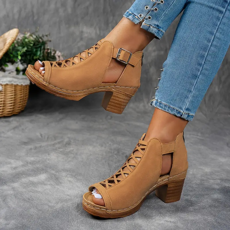Aubrey™ - Elegant Wedge Sandals - Ferlora