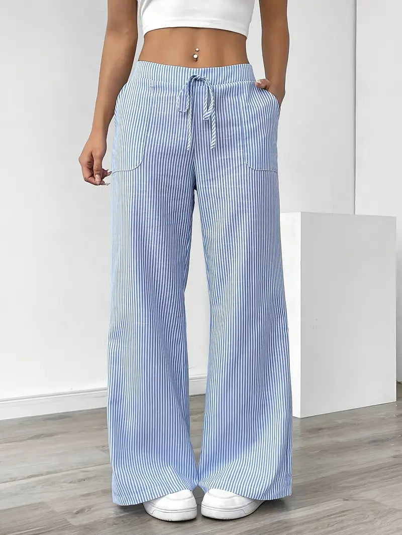 KARINA | STYLISH STRIPED PANTS - Ferlora