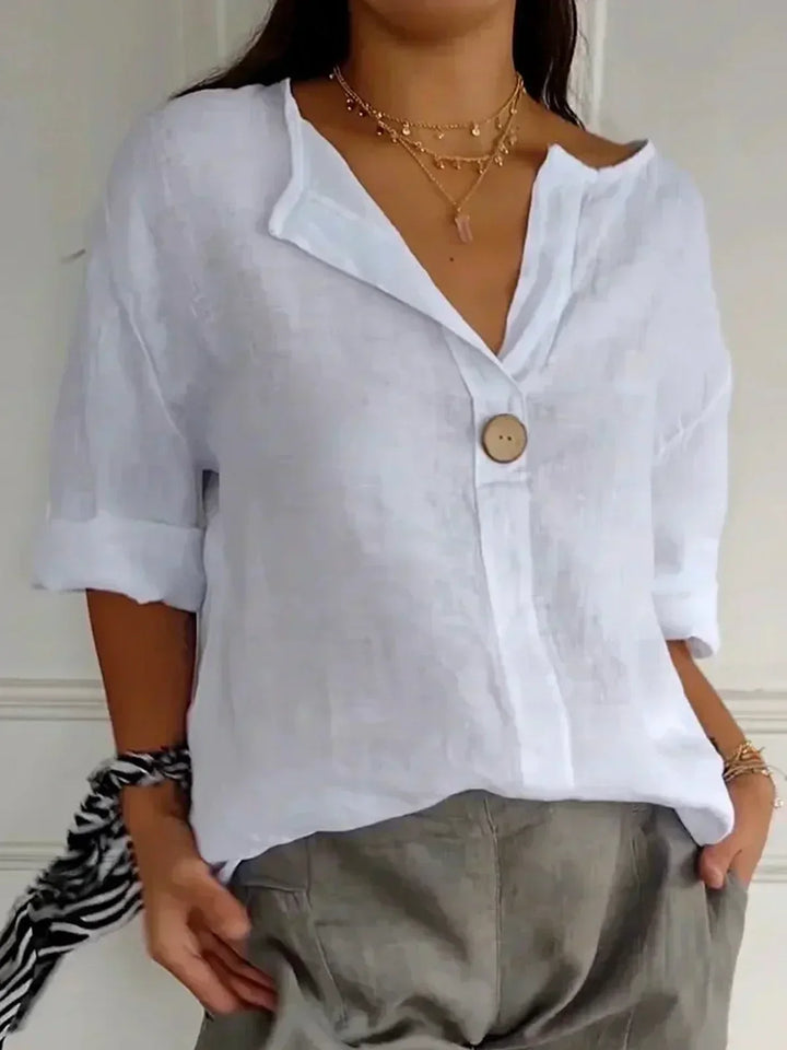 Ferlora™ | Casual V-Neck Blouse