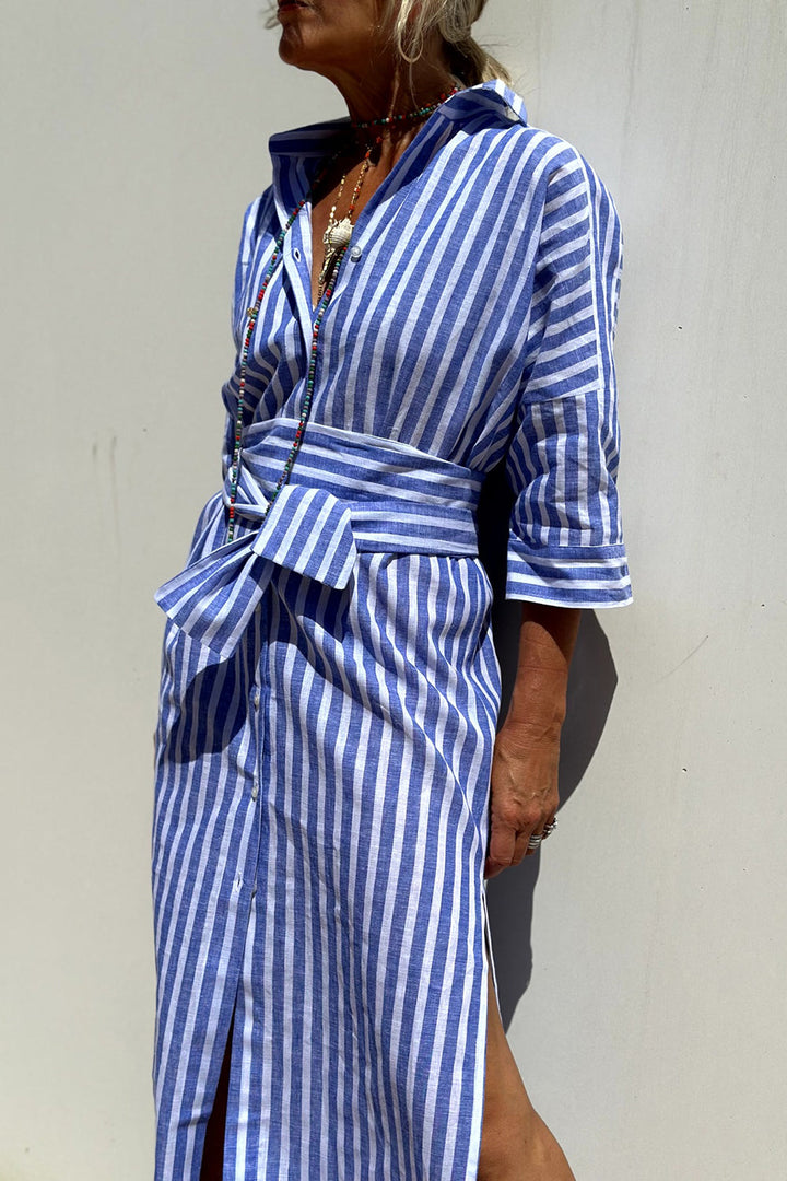 Ferlora™ |Striped Everyday Shirt Dress