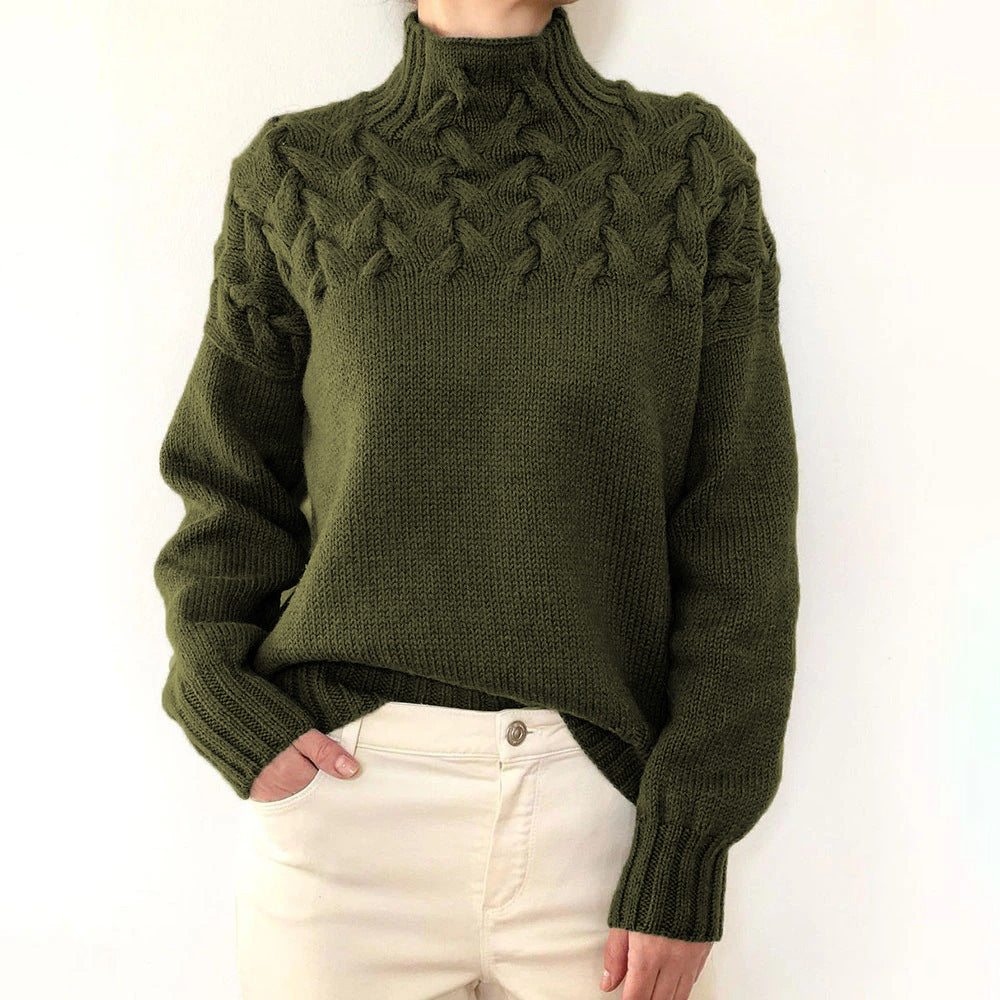 Madison™ - Elegant High Neck Sweater - Ferlora