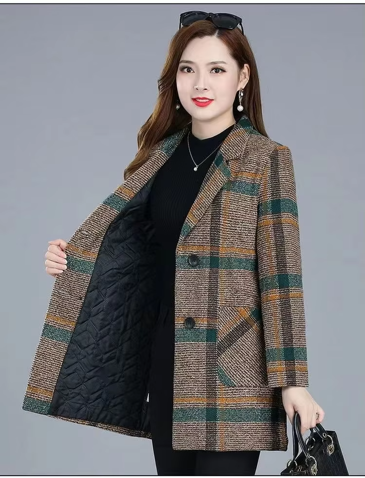 Aubrey™ - Elegant Plaid Blazer - Ferlora