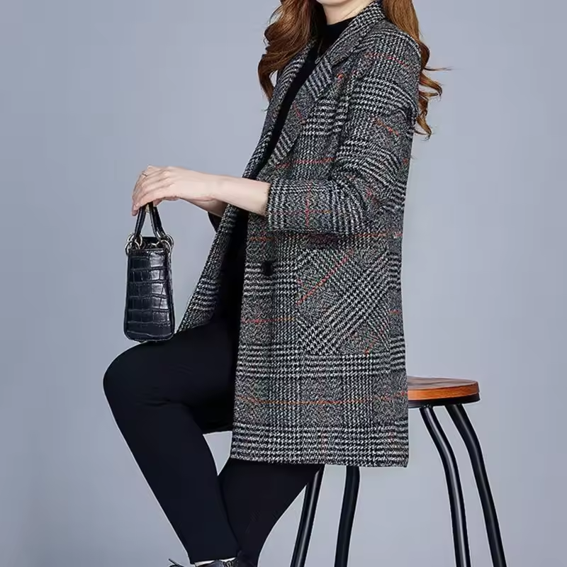 Aubrey™ - Elegant Plaid Blazer - Ferlora