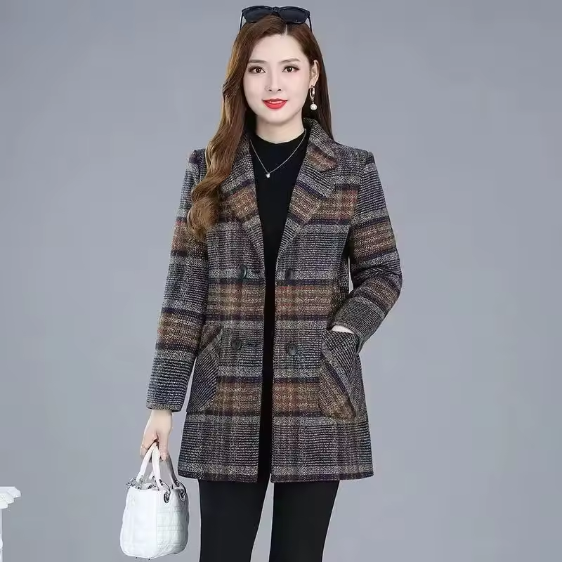 Aubrey™ - Elegant Plaid Blazer - Ferlora