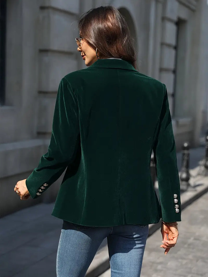 Savannah™ - Elegant Velvet Blazer - Ferlora