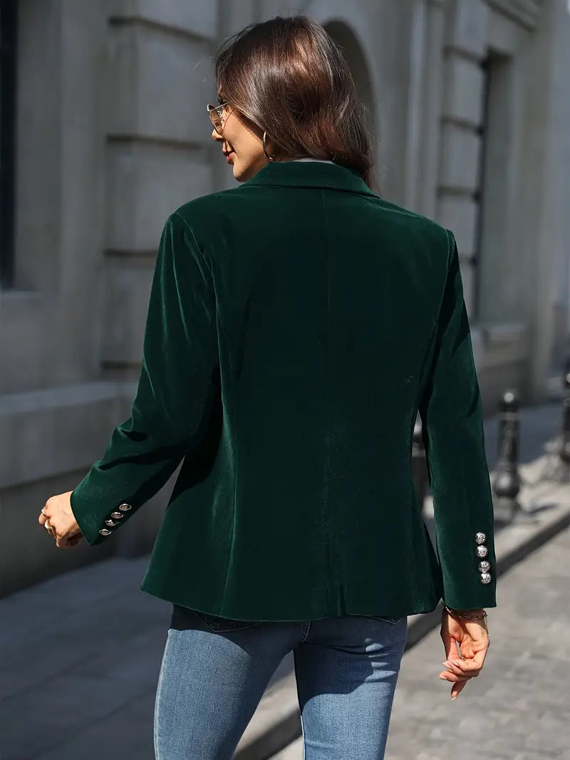 Ferlora™ | Elegant Velvet Blazer for Effortless Seasonal Sophistication