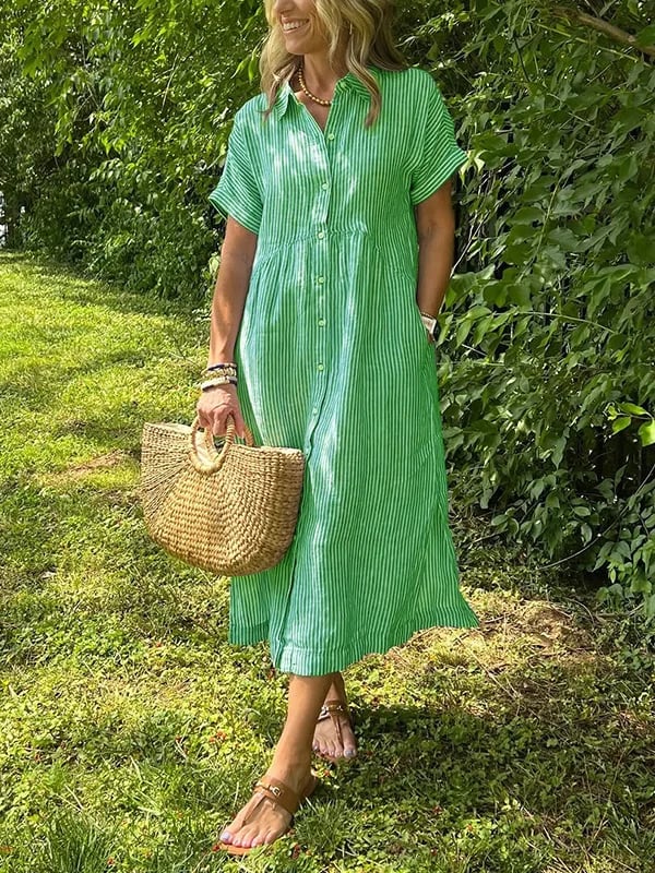 Ferlora™ | ELEGANT STRIPED DRESS