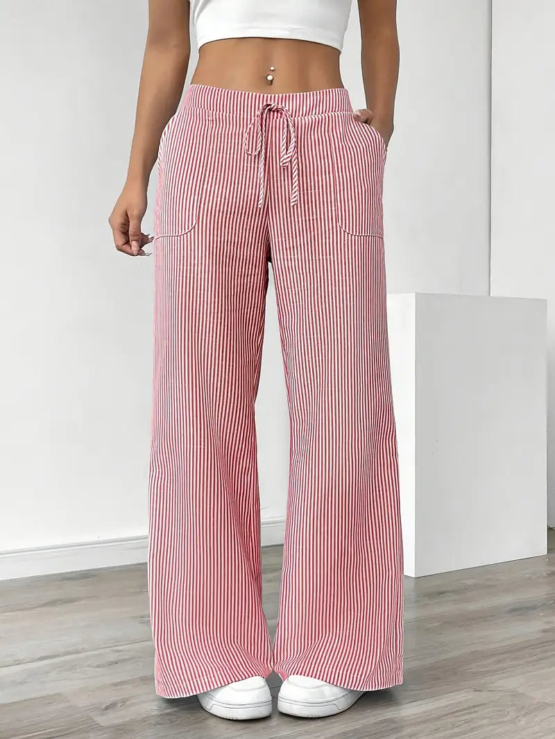 KARINA | STYLISH STRIPED PANTS - Ferlora
