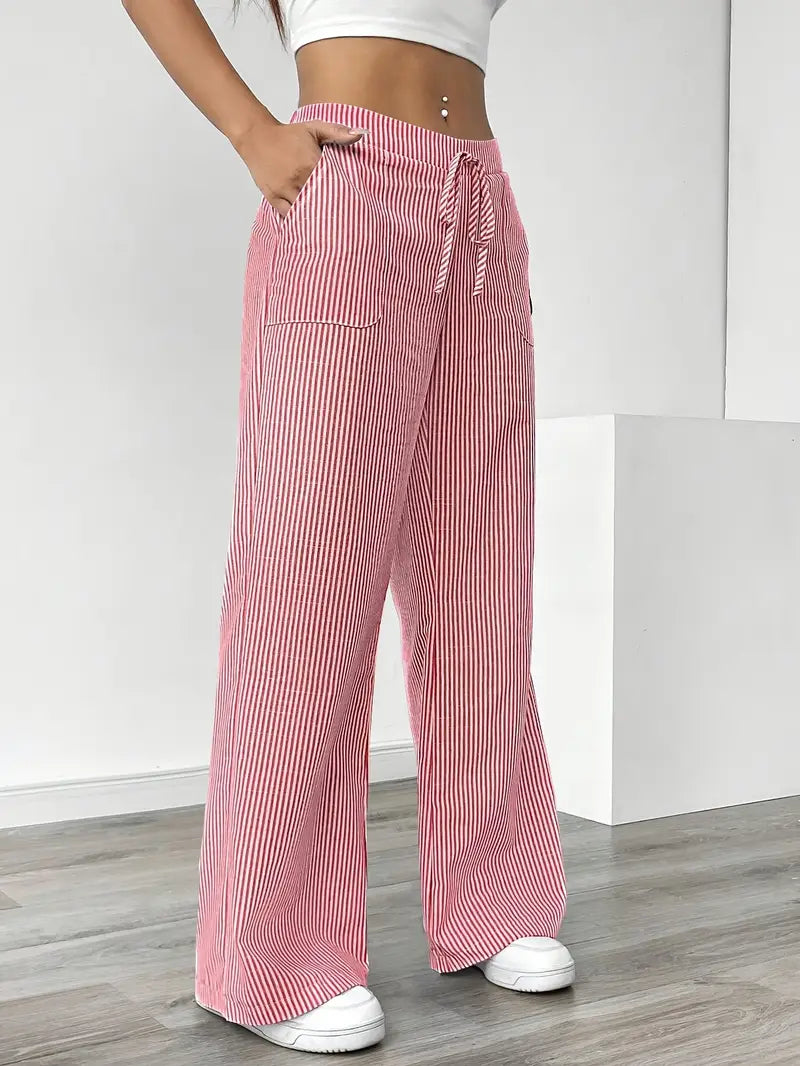 KARINA | STYLISH STRIPED PANTS - Ferlora