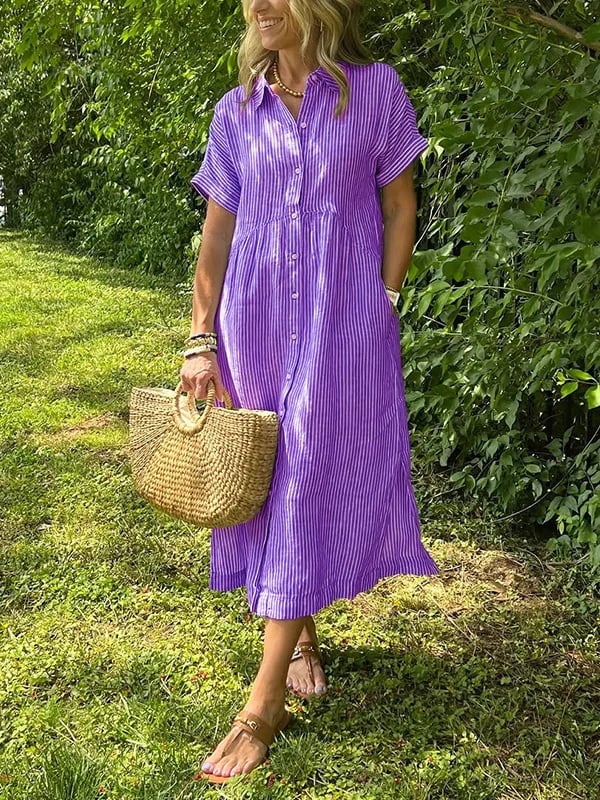 Ferlora™ | ELEGANT STRIPED DRESS