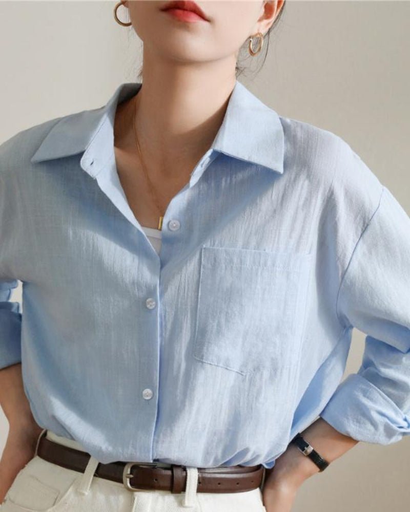 Ferlora™ | Clara Estate Linen Shirt - Ferlora