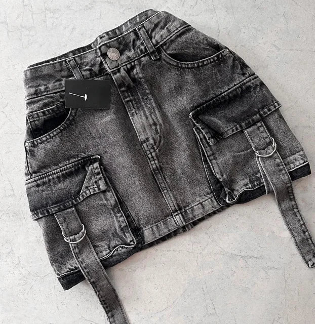 Ferlora™ | Dalina A-Line Denim Skirt – Clean Cut Edition - Ferlora