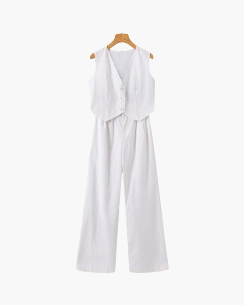 Ferlora™ | Gabriela Breezy Linen Co-Ord Set - Ferlora