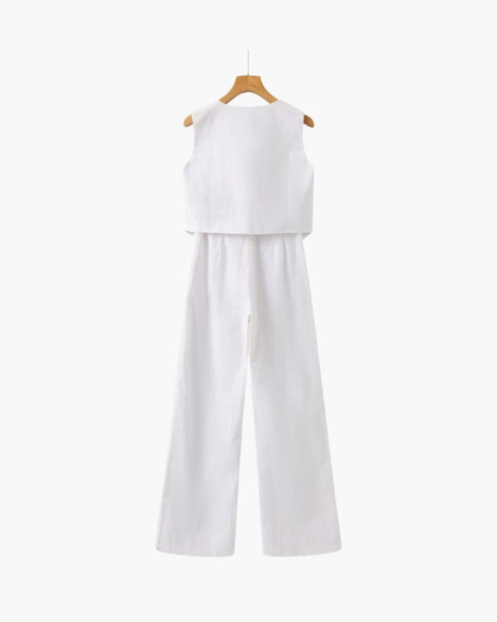 Ferlora™ | Gabriela Breezy Linen Co-Ord Set - Ferlora