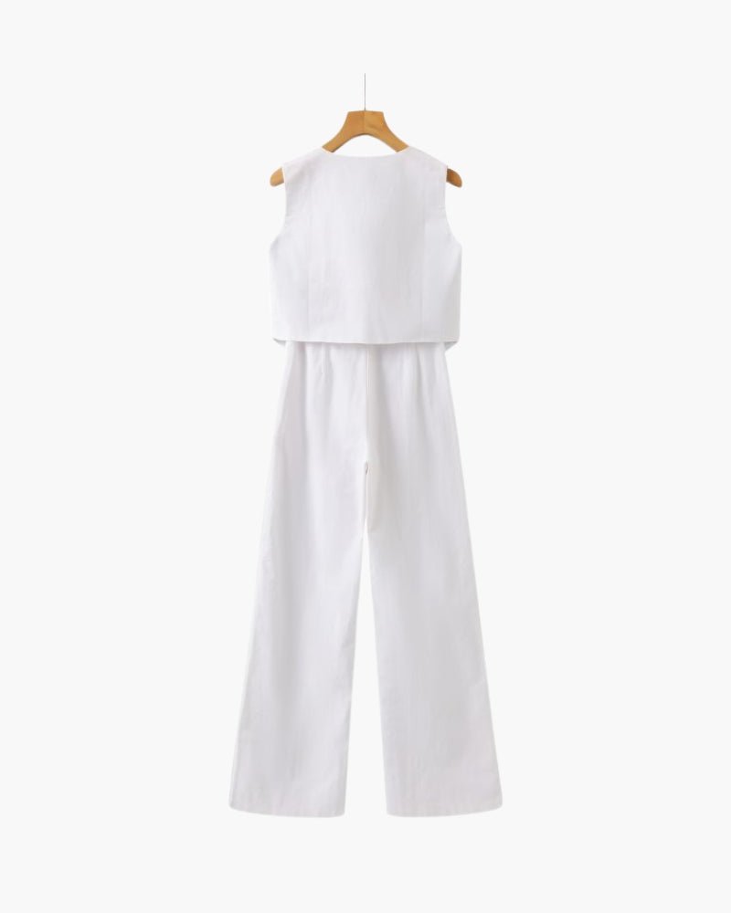 Ferlora™ | Gabriela Breezy Linen Co-Ord Set - Ferlora