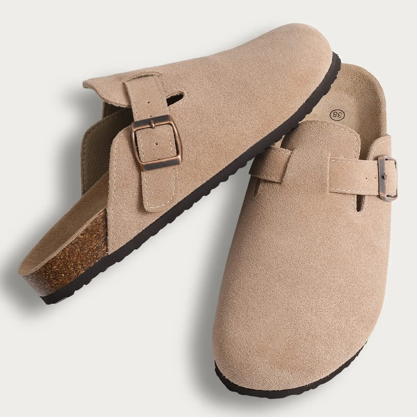 Ferlora™ | Isabella Arch-Support Suede Clog - Ferlora