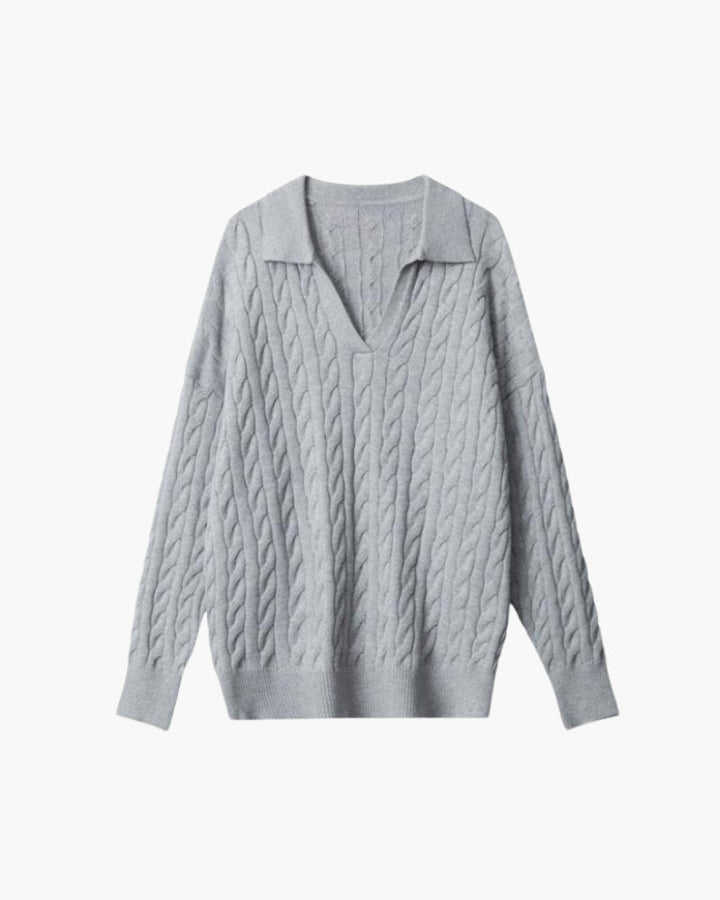 Ferlora™ | Rosa UltraSoft Wool V-Neck Sweater - Ferlora