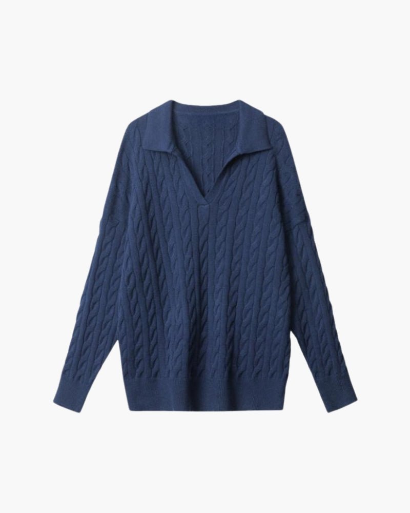 Ferlora™ | Rosa UltraSoft Wool V-Neck Sweater - Ferlora