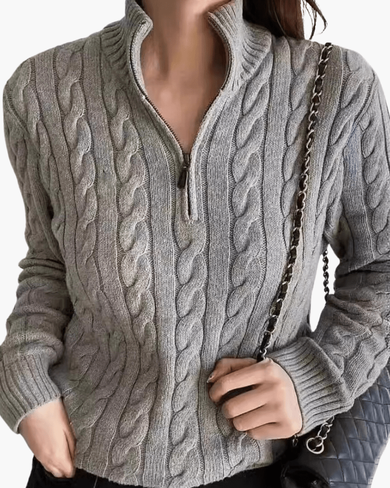 Ferlora™ | Sofía CloudSoft Half-Zip Sweater - Ferlora