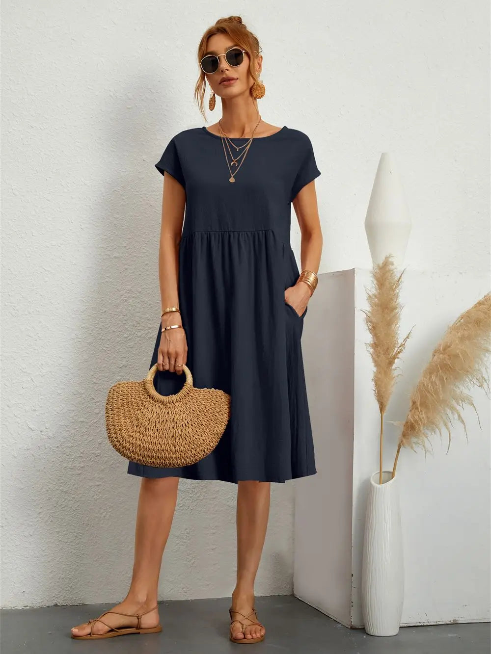 Ferlora™ | Casual Pocket Dress
