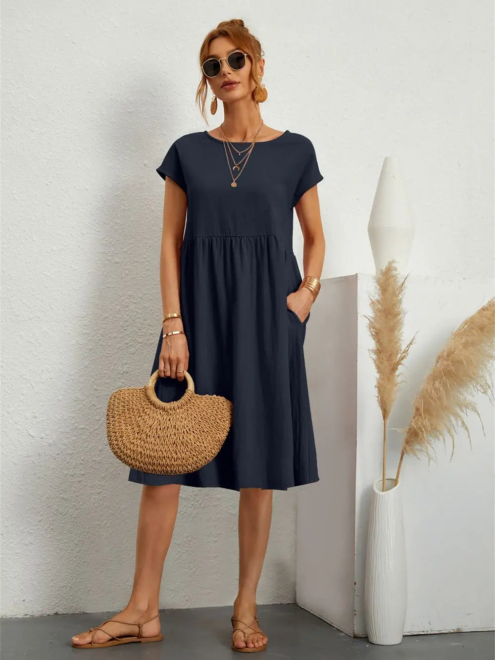 Ferlora™ | Casual Pocket Dress