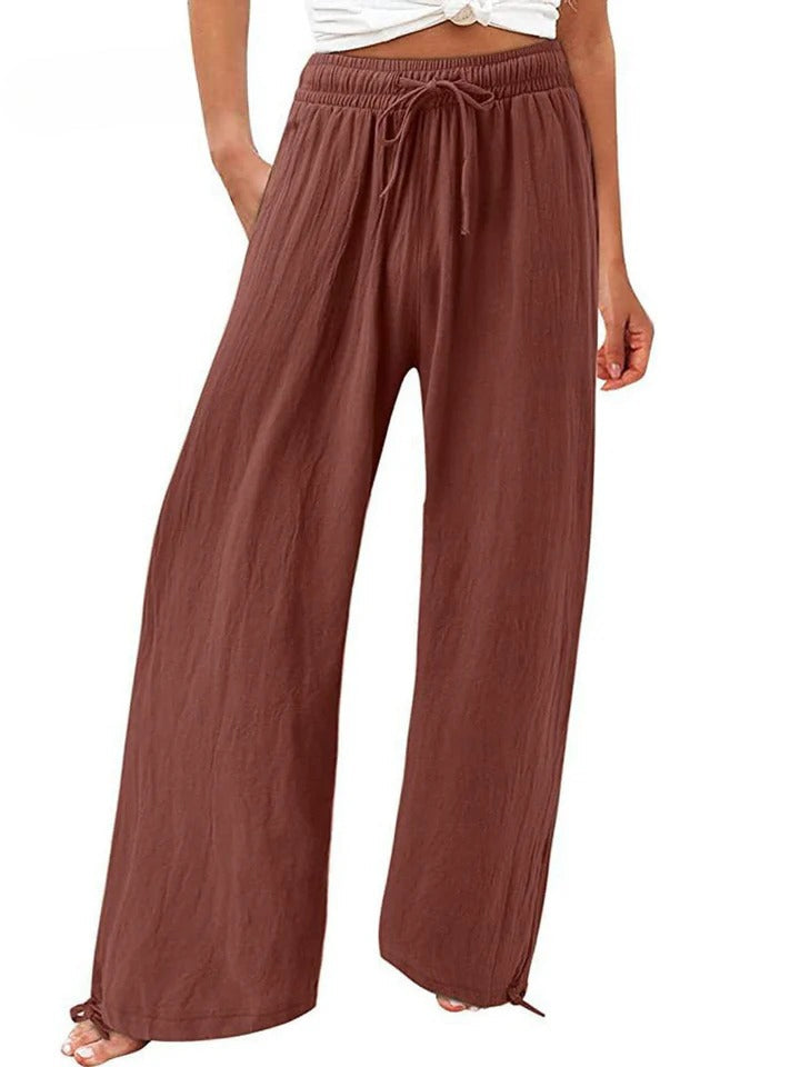 Olwen - Comfortable Loose Wide Leg Pants - Ferlora