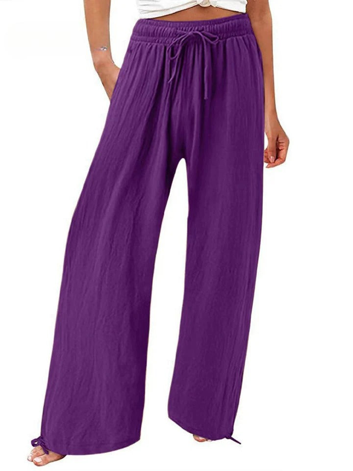 Olwen - Comfortable Loose Wide Leg Pants - Ferlora