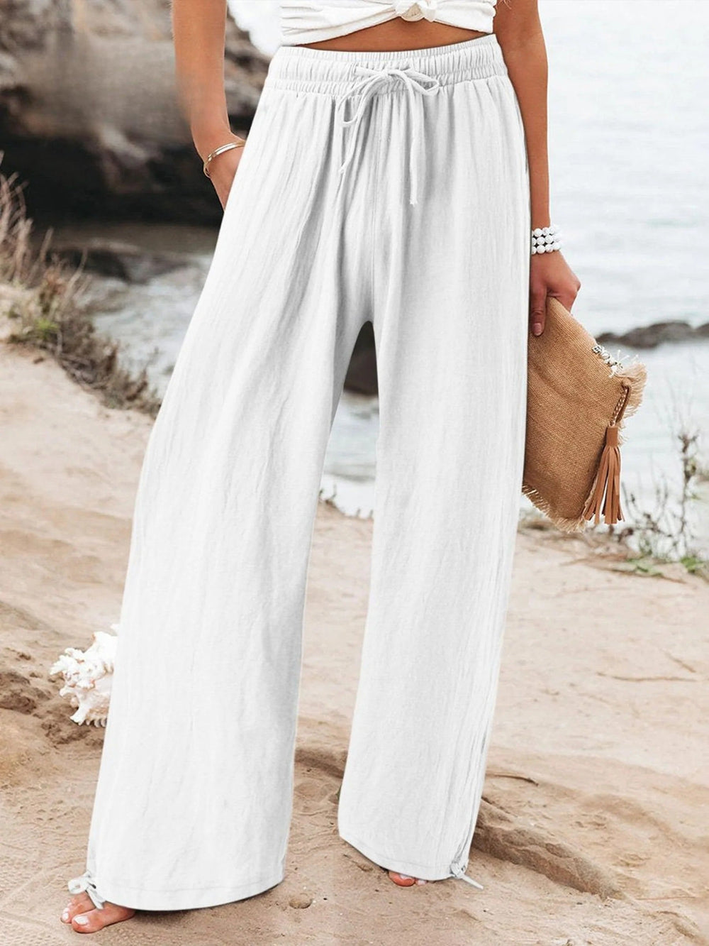 Olwen - Comfortable Loose Wide Leg Pants - Ferlora