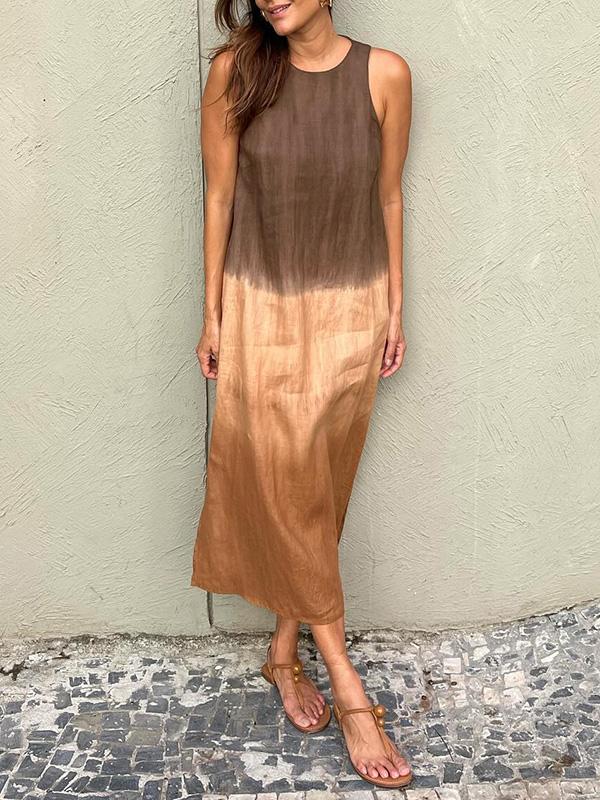 Ferlora™ | Flowy Ombre Dress with Effortless Elegance