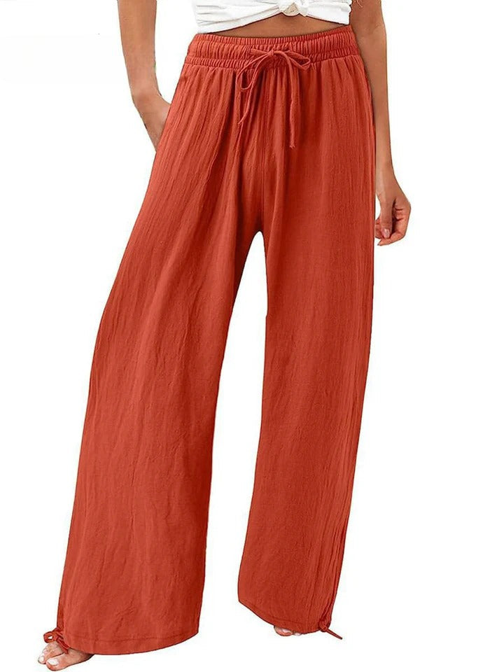 Olwen - Comfortable Loose Wide Leg Pants - Ferlora
