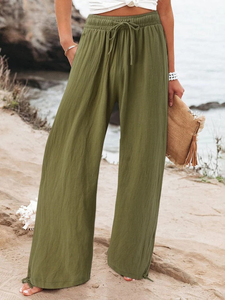 Olwen - Comfortable Loose Wide Leg Pants - Ferlora